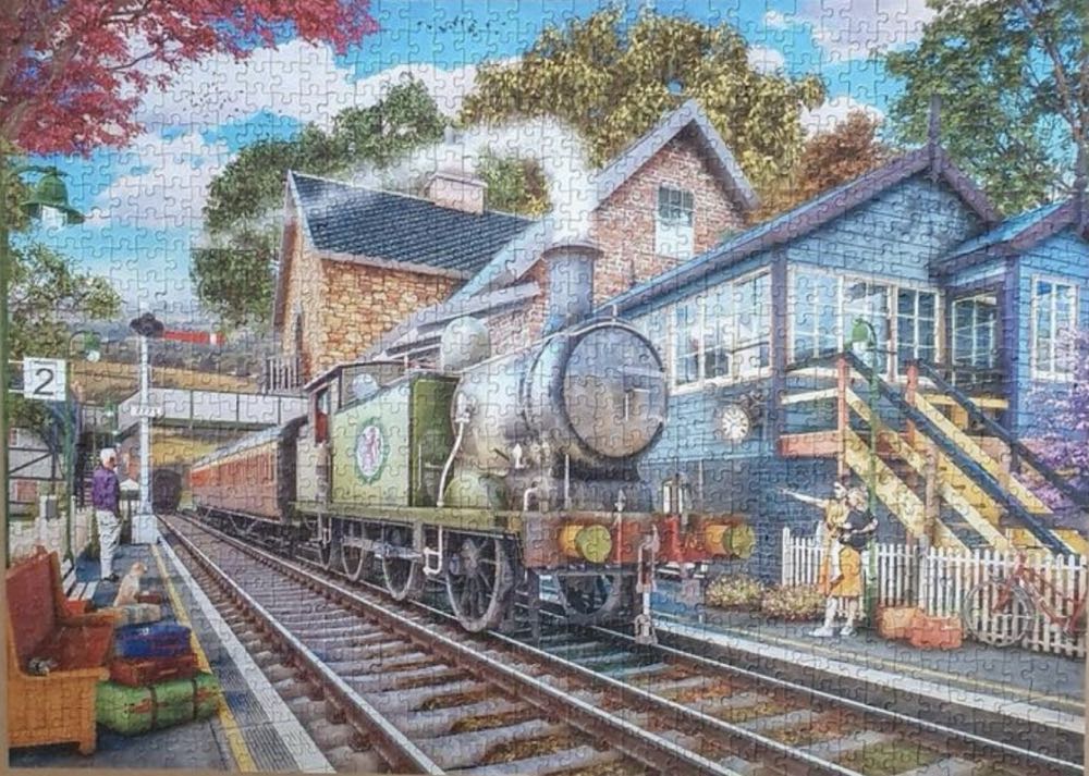 Morning Arrival (Petra Lenen) - Falcon de luxe puzzle collectible [Barcode 8710126021910] - Main Image 3