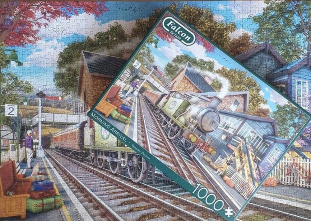 Morning Arrival (Petra Lenen) - Falcon de luxe puzzle collectible [Barcode 8710126021910] - Main Image 4