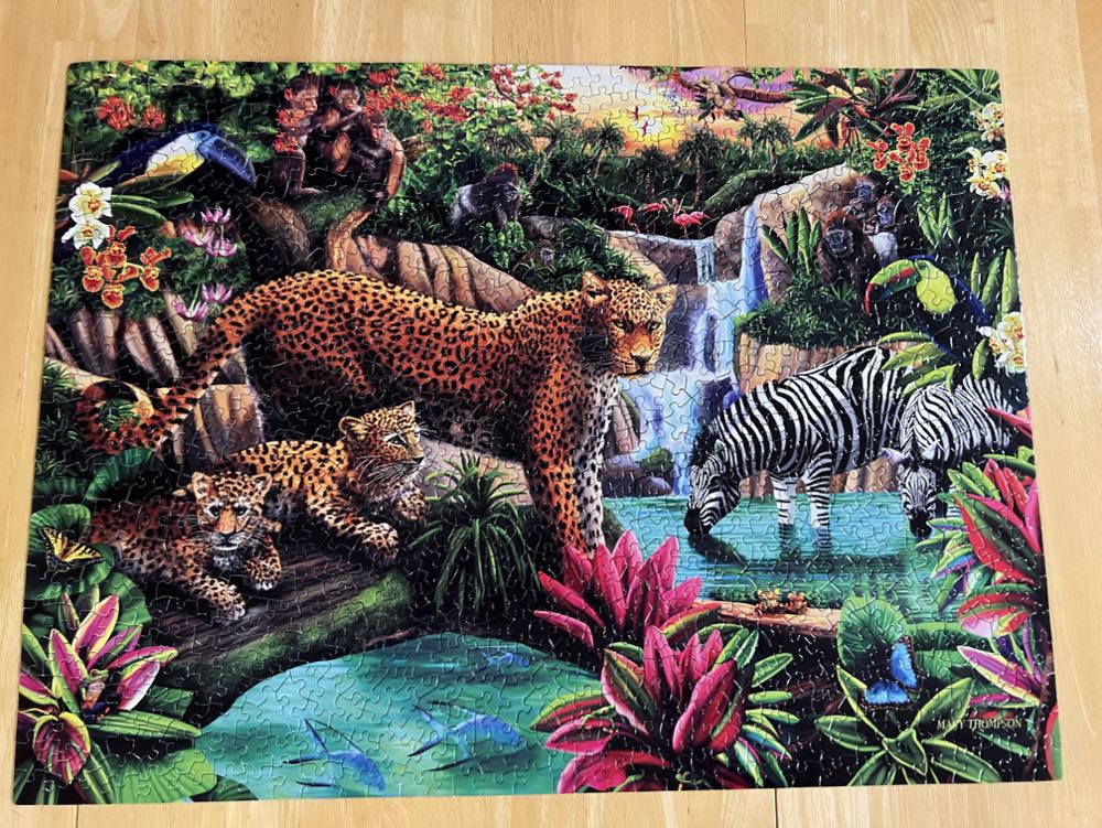 Jungle Elegance - SunsOut puzzle collectible [Barcode 796780582897] - Main Image 2