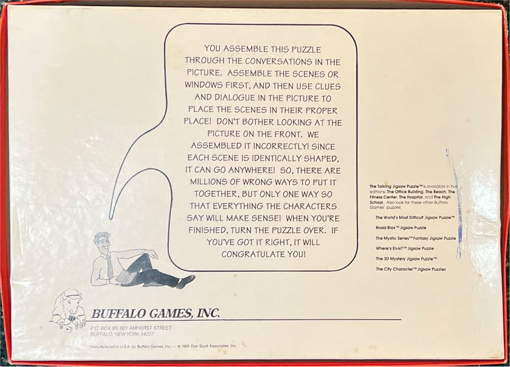 The Talking Jigsaw Puzzle The Hospital🧩 - Buffalo puzzle collectible [Barcode 079346003037] - Main Image 2