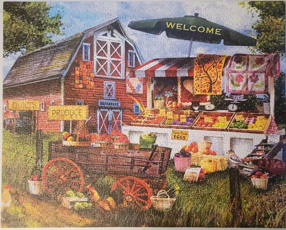 Fresh Country Produce - Ceaco puzzle collectible [Barcode 021081320221] - Main Image 2