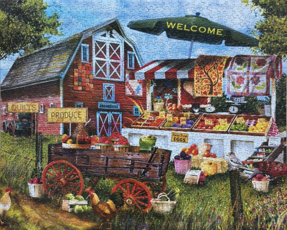 Fresh Country Produce - Ceaco puzzle collectible [Barcode 021081320221] - Main Image 3