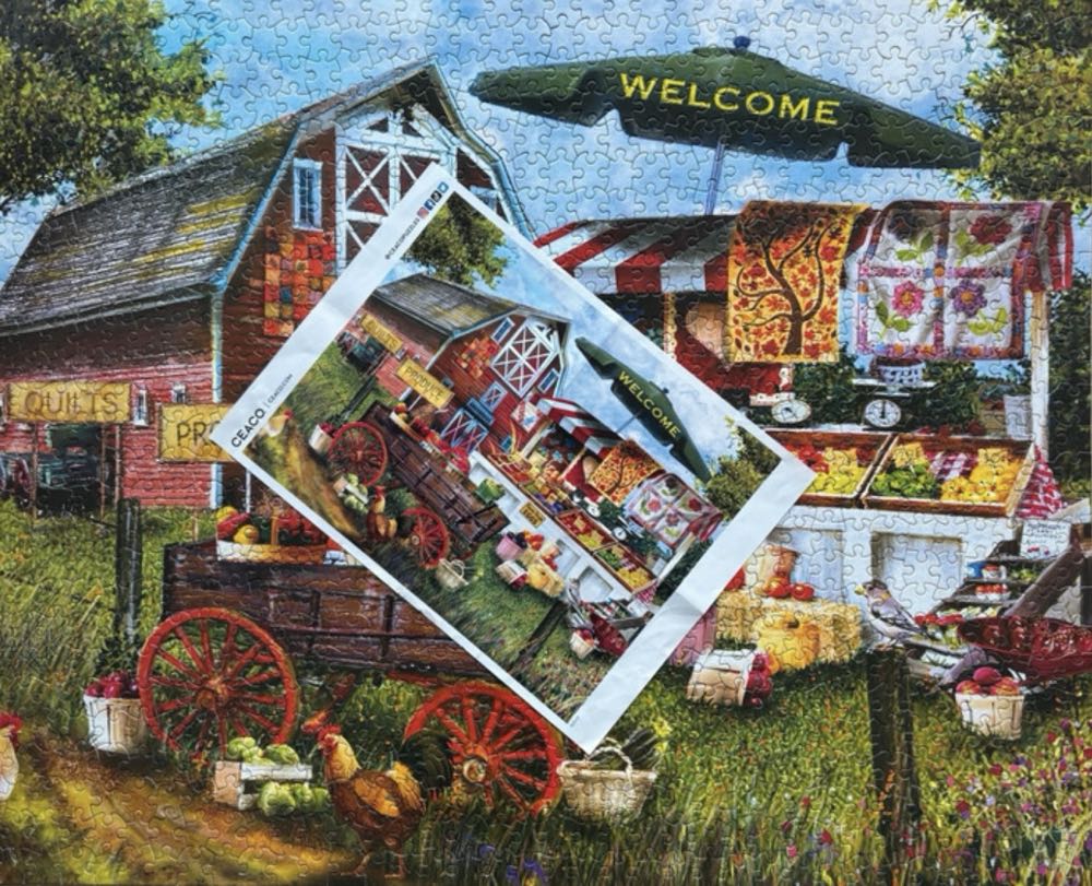 Fresh Country Produce - Ceaco puzzle collectible [Barcode 021081320221] - Main Image 4