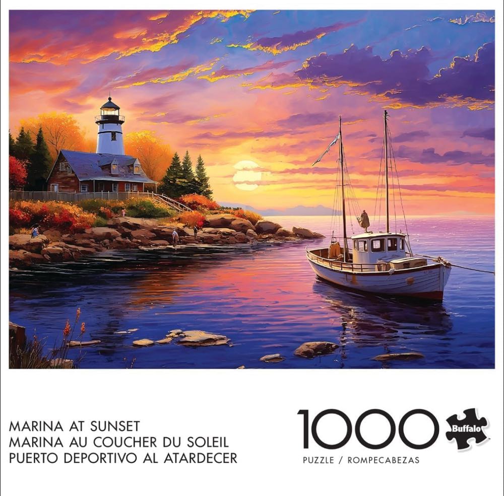 Marina At Sunset - Buffalo 🇺🇸 puzzle collectible [Barcode 079346123308] - Main Image 2