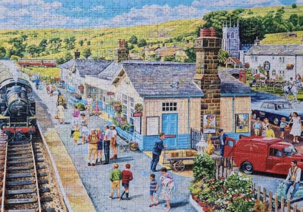 Tea Time: Railway Station - Trefl 🇵🇱 puzzle collectible [Barcode 5900511108101] - Main Image 3