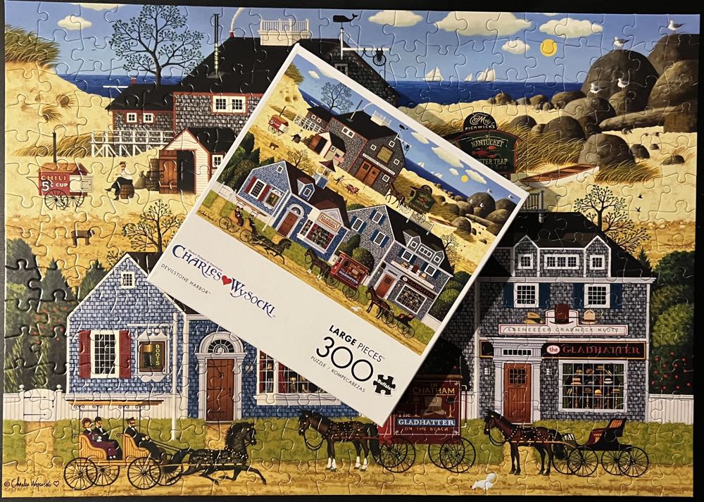 Devilstone Harbor - 1045, 3/14/26 - SOLD - Charles Wysocki puzzle collectible [Barcode 079346226214] - Main Image 4