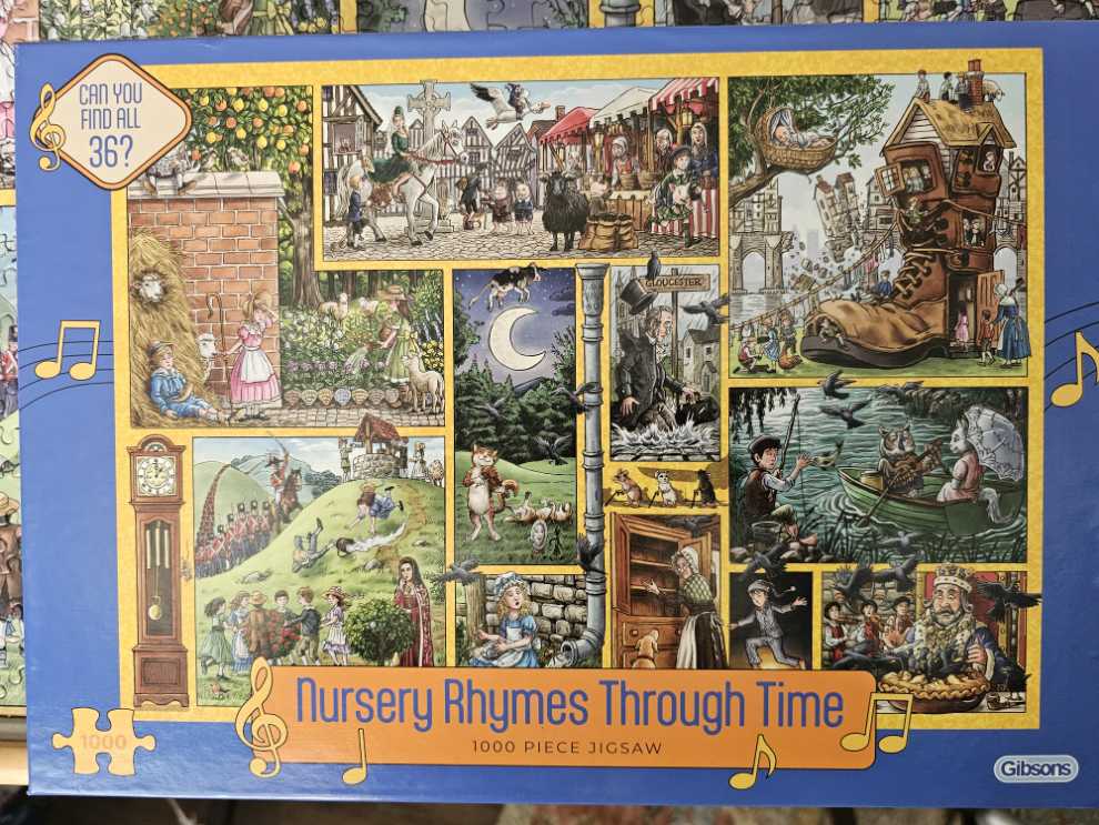 Nursery Rhymes Through Time - Gibsons puzzle collectible [Barcode 5012269071399] - Main Image 2