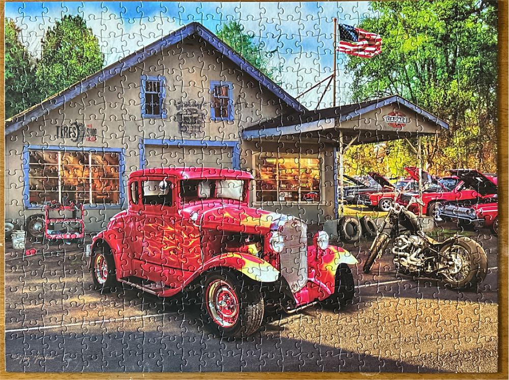 Hot Rod Flames - RoseArt puzzle collectible [Barcode 4895145459983] - Main Image 2