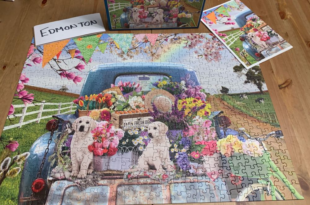 Country Truck In Spring - Cheryl ✌🏻 - Cobble Hill puzzle collectible [Barcode 625012450607] - Main Image 2