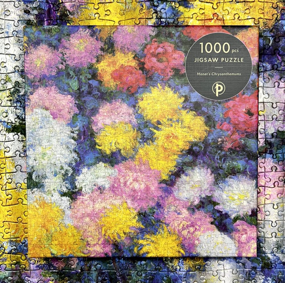 Monet’s Chrysanthemums - Paperblanks puzzle collectible [Barcode 9781439797617] - Main Image 2