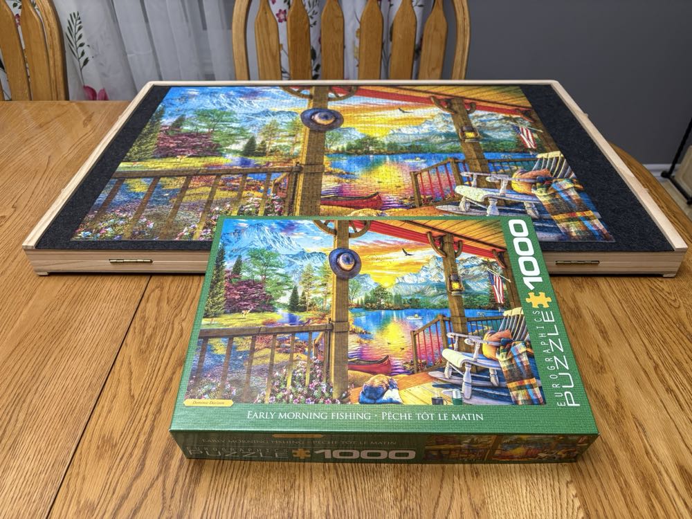 Early Morning Fishing - Eurographics puzzle collectible [Barcode 628136558846] - Main Image 3