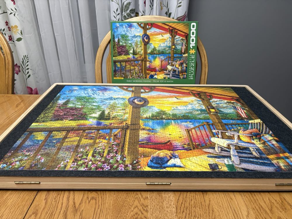 Early Morning Fishing - Eurographics puzzle collectible [Barcode 628136558846] - Main Image 4