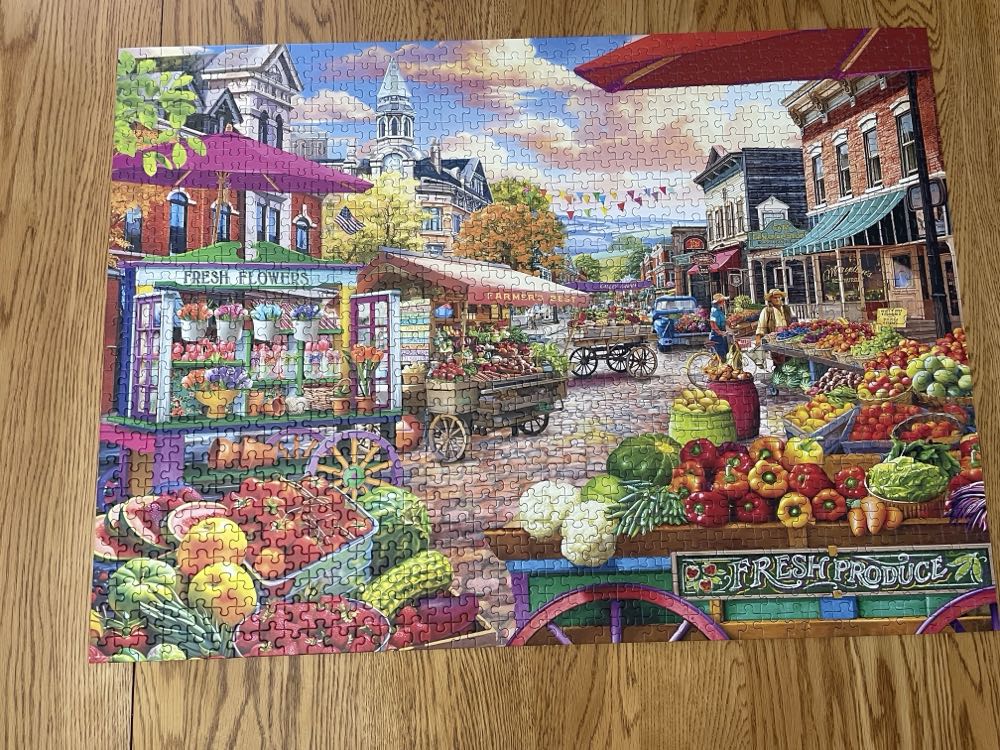 Main Street Market - Eurographics puzzle collectible [Barcode 628136558600] - Main Image 3