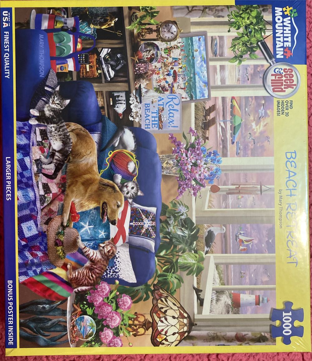 Beach Retreat - White Mountain puzzle collectible [Barcode 724819267941] - Main Image 1