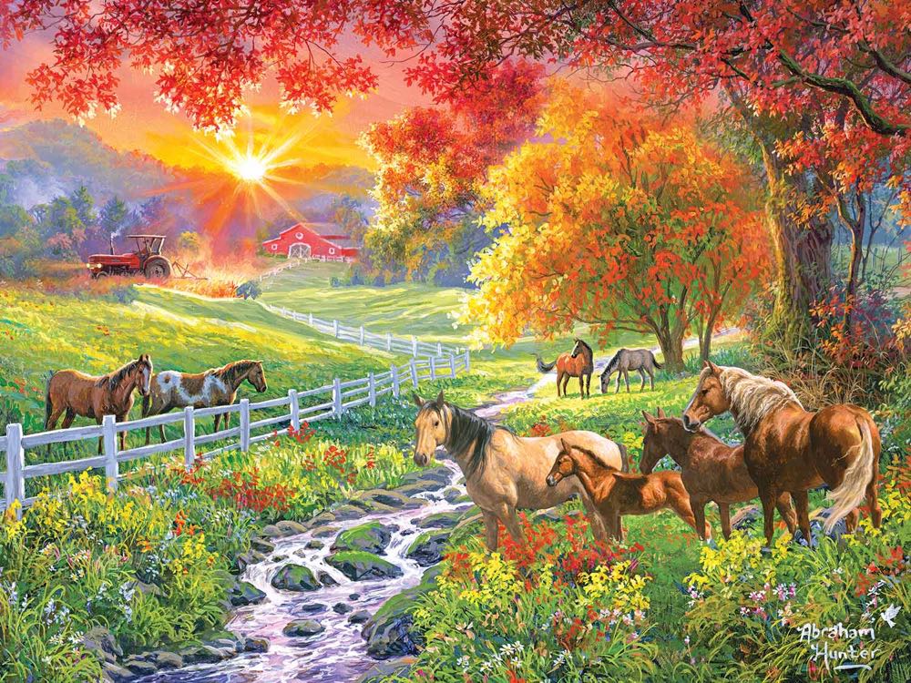 September Pasture - Rose Art 🇺🇸 puzzle collectible [Barcode 4895145435987] - Main Image 2