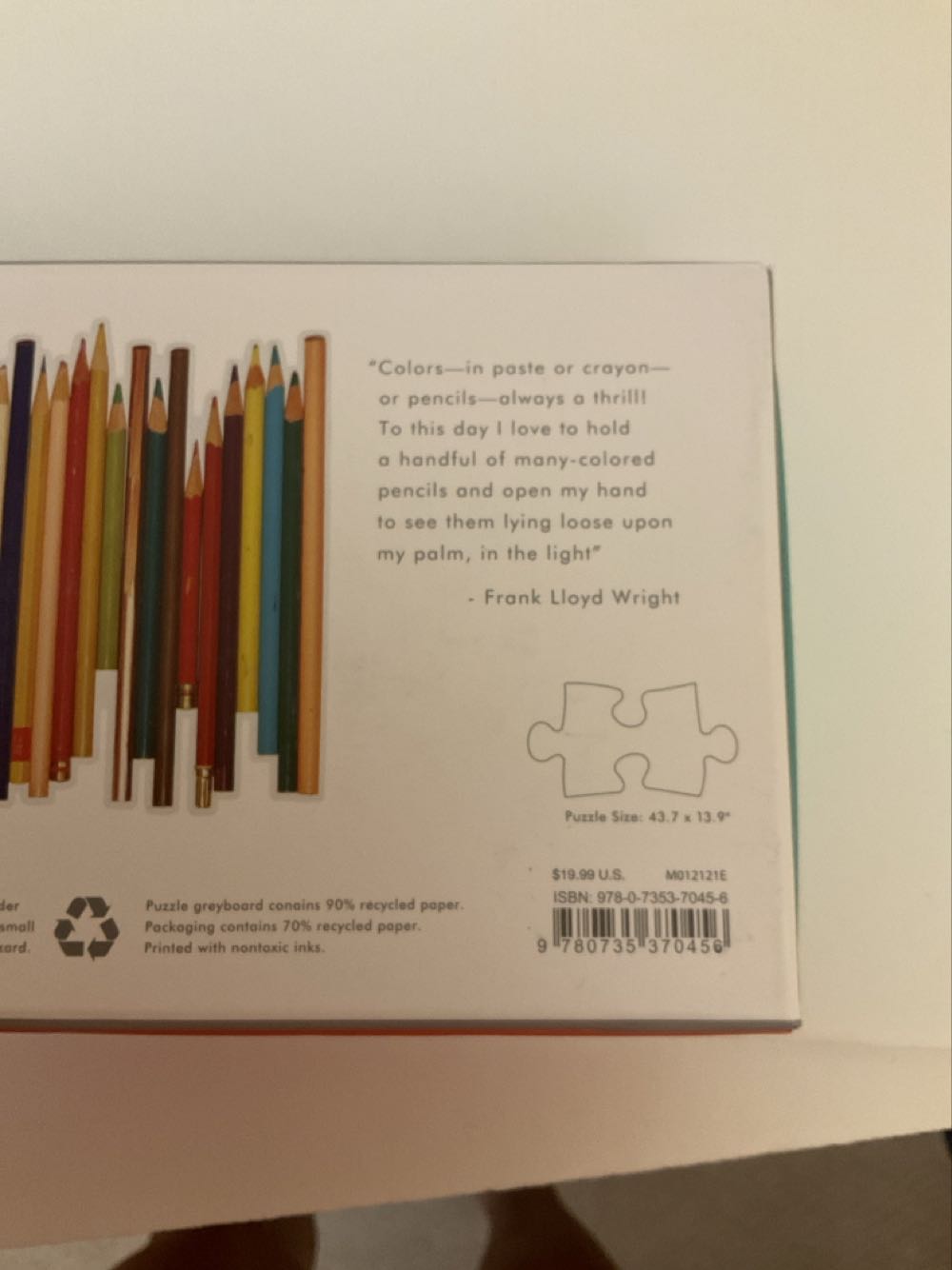 Frank Lloyd Wright Pencils - Galison 🇺🇸 puzzle collectible - Main Image 2