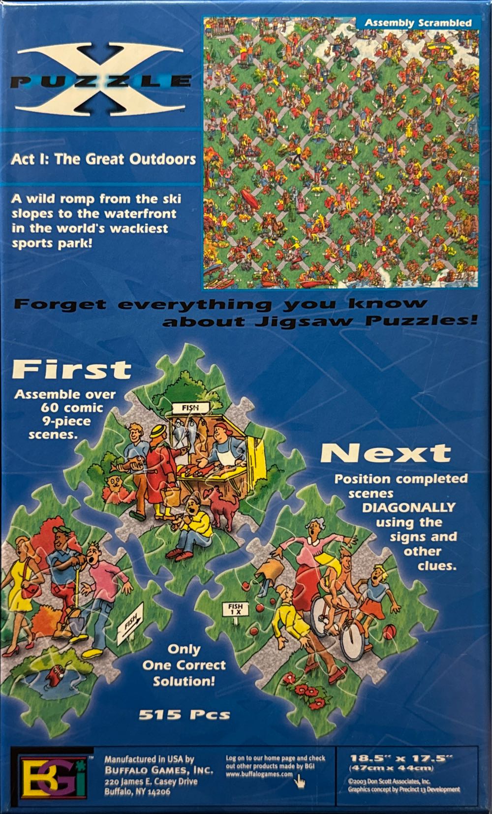 X Puzzle - Act I: The Great Outdoors - Buffalo 🦬 🇺🇸 puzzle collectible [Barcode 079346008117] - Main Image 2