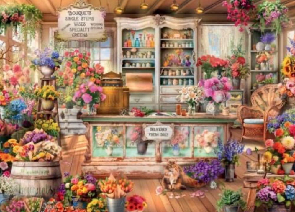 RV: All Seasons Flower Shop - Ravensburger puzzle collectible [Barcode 4005555012627] - Main Image 2