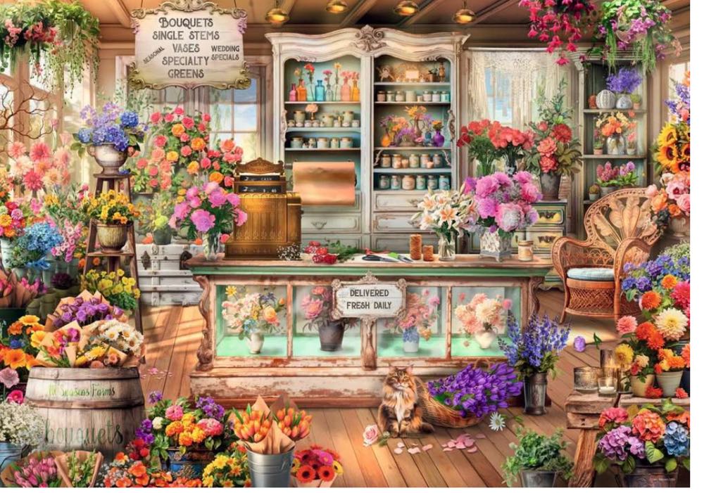 RV: All Seasons Flower Shop - Ravensburger puzzle collectible [Barcode 4005555012627] - Main Image 3