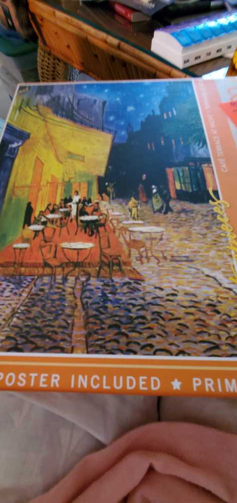 Cafe Terrace At Night - Huadada puzzle collectible [Barcode 705988722134] - Main Image 2
