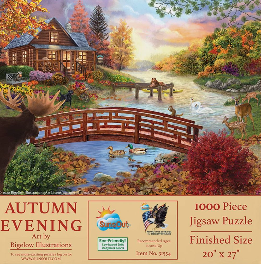 Autumn Evening - SunsOut puzzle collectible [Barcode 796780315549] - Main Image 2