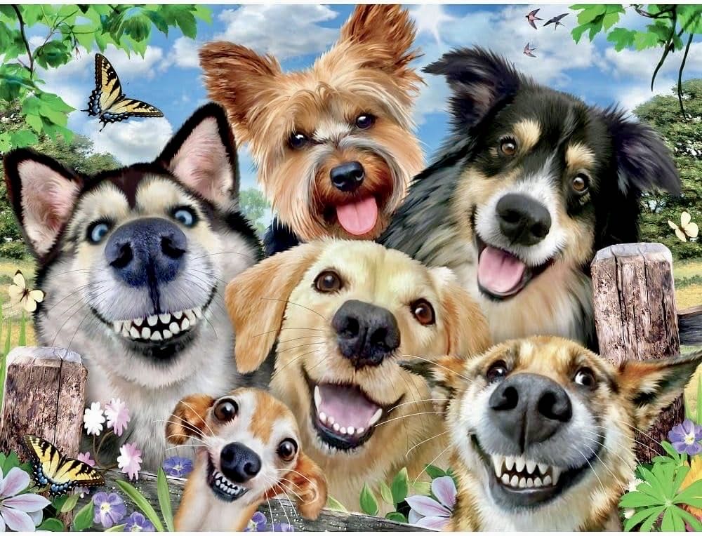 Selfies Dog Delight (UV)🧩 - Ceaco puzzle collectible [Barcode 9781940271446] - Main Image 2