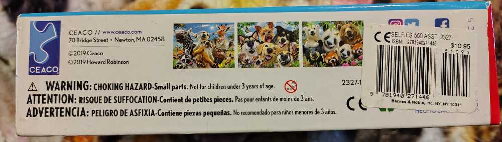 Selfies Dog Delight (UV)🧩 - Ceaco puzzle collectible [Barcode 9781940271446] - Main Image 3