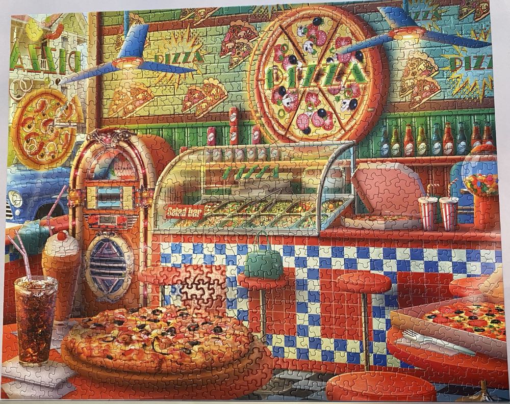The Pizza Shop - Springbok puzzle collectible [Barcode 091683112241] - Main Image 2
