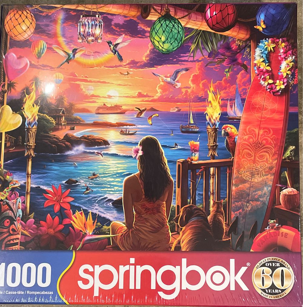 Hawaiian Oasis - Springbok puzzle collectible [Barcode 091683112258] - Main Image 2