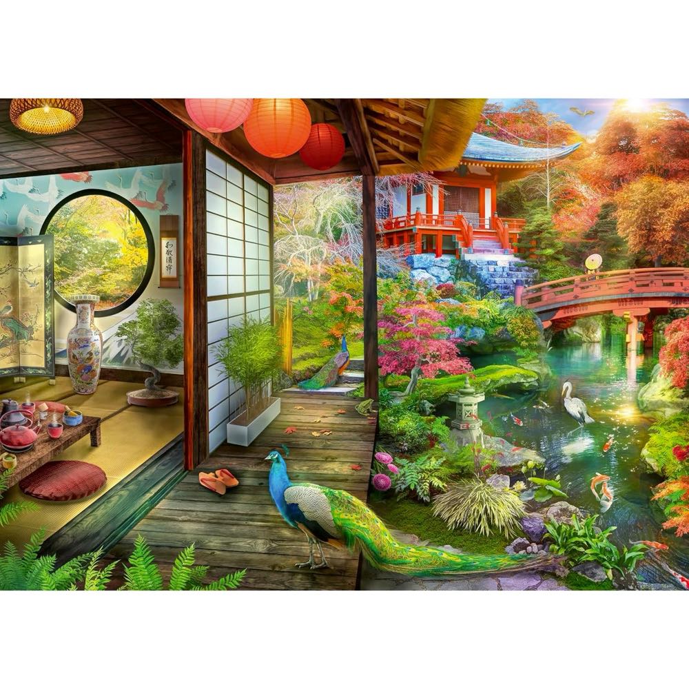 Japanese Garden Teahouse - Ravensburger puzzle collectible [Barcode 4005555006350] - Main Image 2
