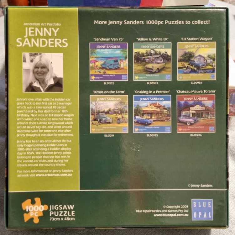 Yellow & White EK - Blue Opal puzzle collectible [Barcode 633793009839] - Main Image 2