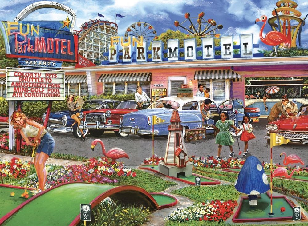 Back To The Past: Fun Park Motel - Rose Art puzzle collectible [Barcode 4895145425476] - Main Image 2