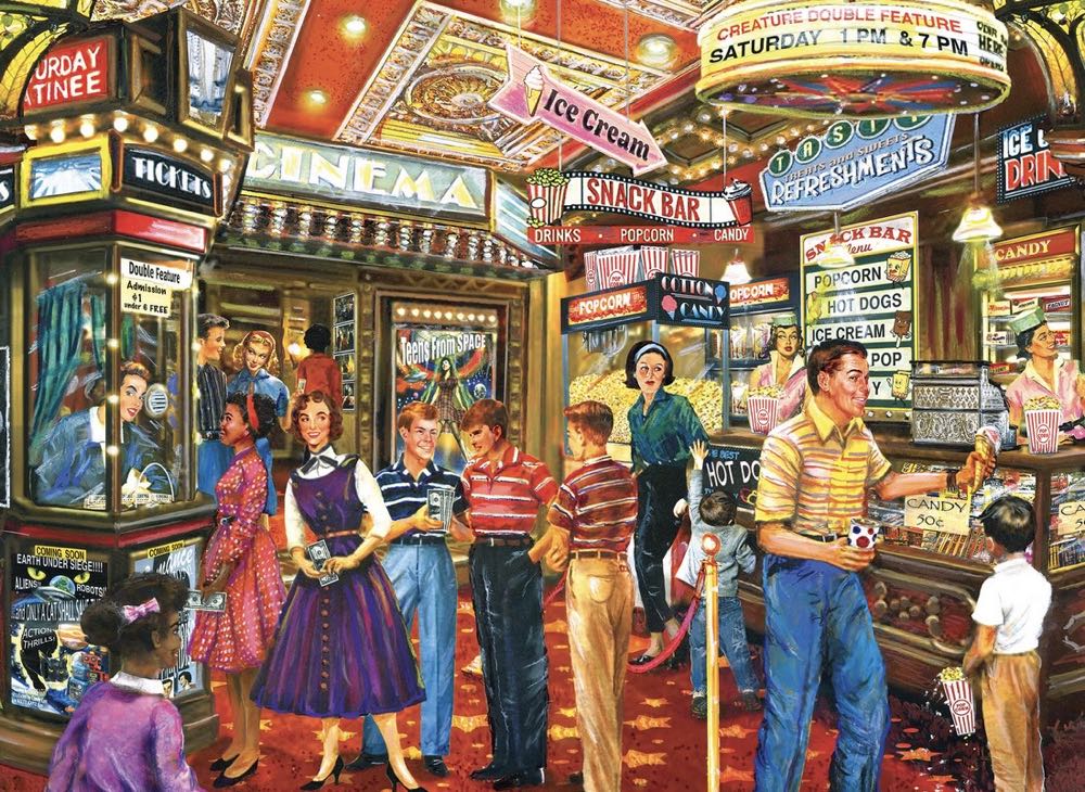 At the Movies - Rose Art puzzle collectible [Barcode 4895145425452] - Main Image 2