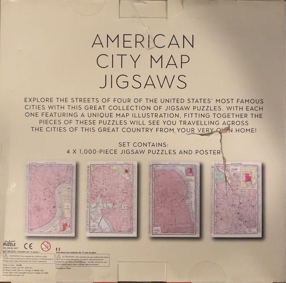 0275 Saalfield Publishing: Map Of Washington D.C. - Saalfield Publishing puzzle collectible - Main Image 2