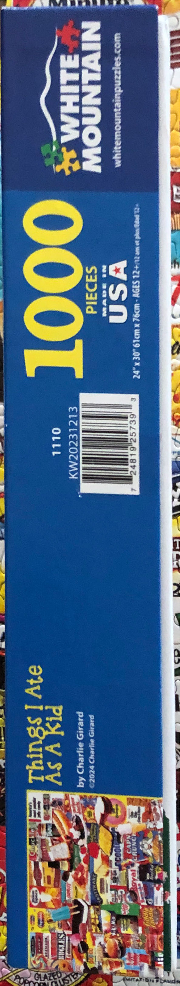 Things I Ate As A Kid - Copy 2 - Keep For Now - White Mountain puzzle collectible [Barcode 724819257393] - Main Image 4