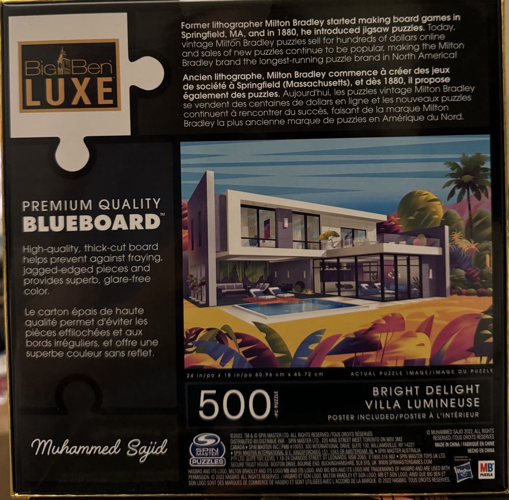 Bright Delight - Big Ben Luxe/Milton Bradley Puzzle puzzle collectible [Barcode 778988427460] - Main Image 2