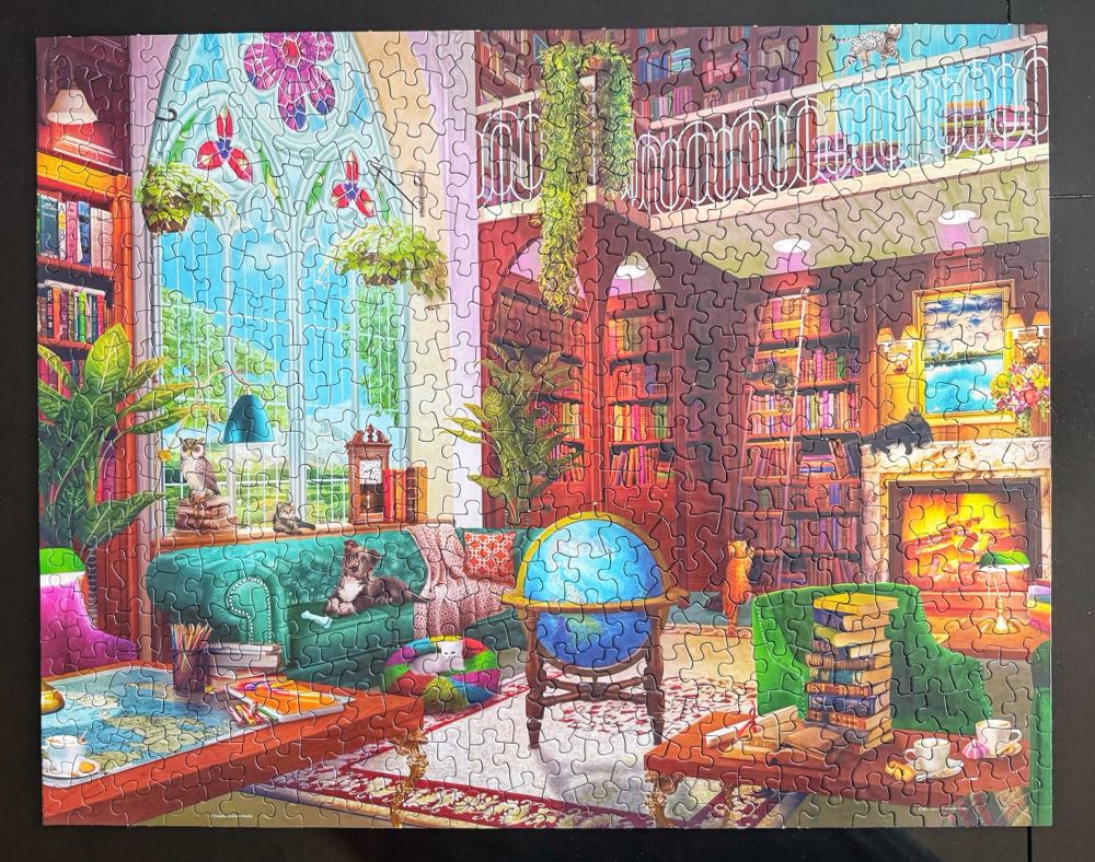 The Library - Springbok puzzle collectible [Barcode 091683016877] - Main Image 2