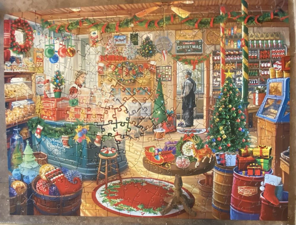 Mistletoe Market - Master Pieces 🇺🇸 puzzle collectible [Barcode 705988324451] - Main Image 2