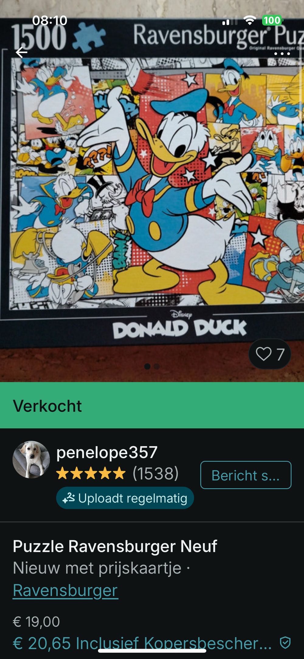 Disney’s Donald Duck - Ravensburger puzzle collectible [Barcode 4005555012207] - Main Image 3