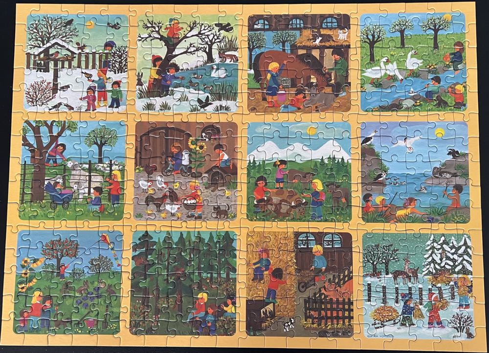 Animals Through The Year - 709, 10/15/24-SOLD - Ravensburger puzzle collectible [Barcode 4005556130351] - Main Image 2