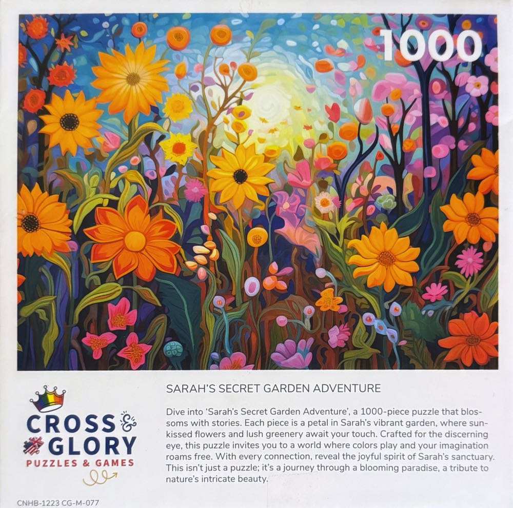 Sarah’s Secret Garden Adventure - Cross & Glory puzzle collectible [Barcode 850050598763] - Main Image 3