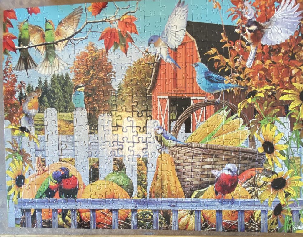 Gathering For Fall - SunsOut puzzle collectible [Barcode 796780422315] - Main Image 2