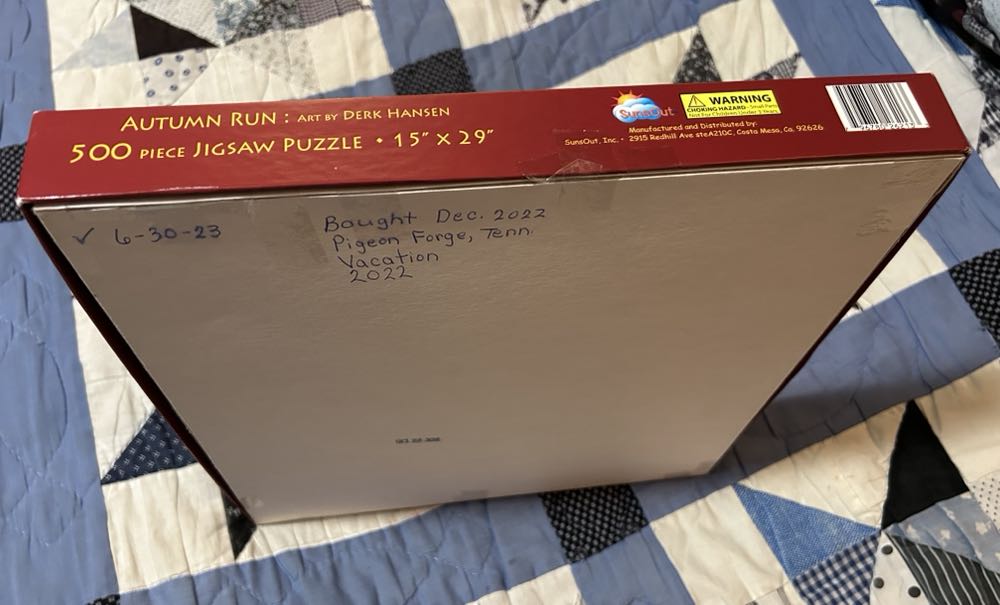 Autumn Run - SunsOut puzzle collectible [Barcode 796780262133] - Main Image 2