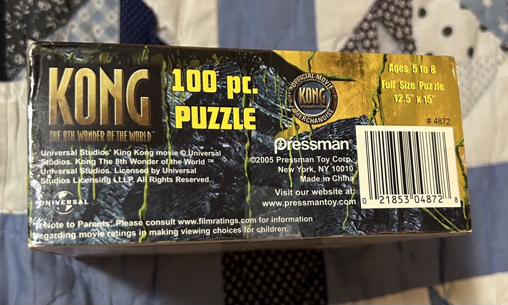 Kong The 8th Wonder Of The World - Sold - Pressman puzzle collectible [Barcode 021853048728] - Main Image 2