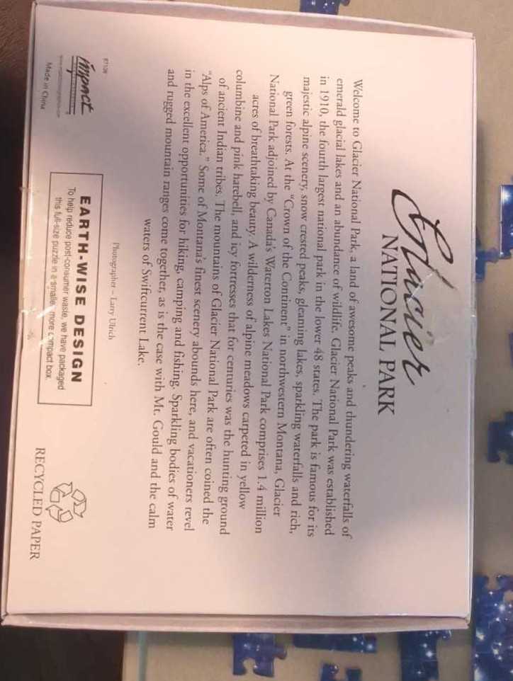 Glacier National Park - Impact puzzle collectible [Barcode 802285102086] - Main Image 2