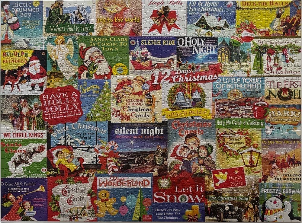 Christmas Carolers - White Mountain puzzle collectible [Barcode 9780735368378] - Main Image 2