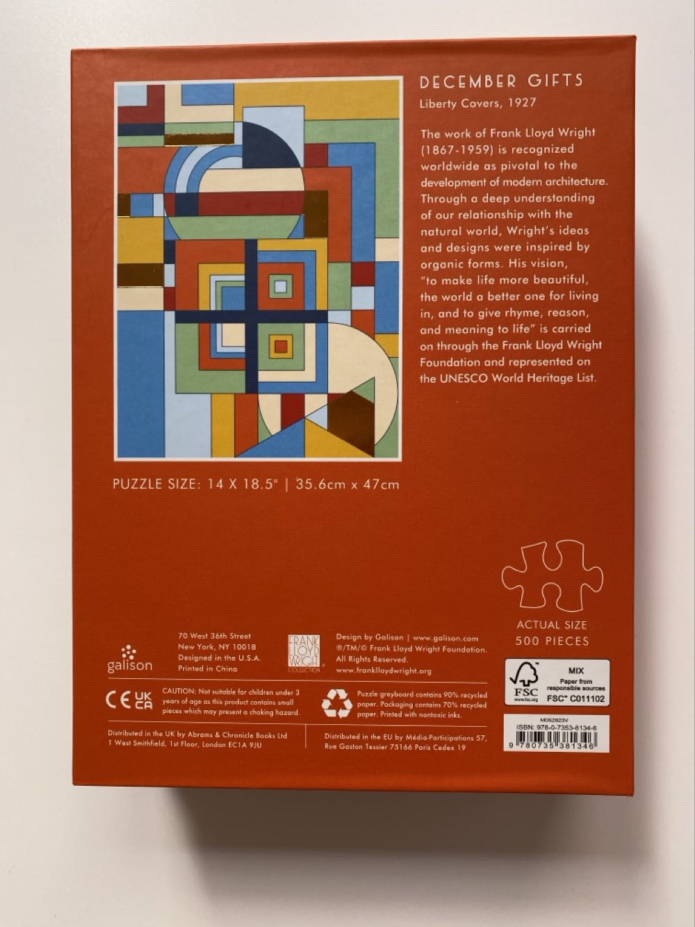 December Gifts - Galison puzzle collectible [Barcode 9780735381346] - Main Image 3