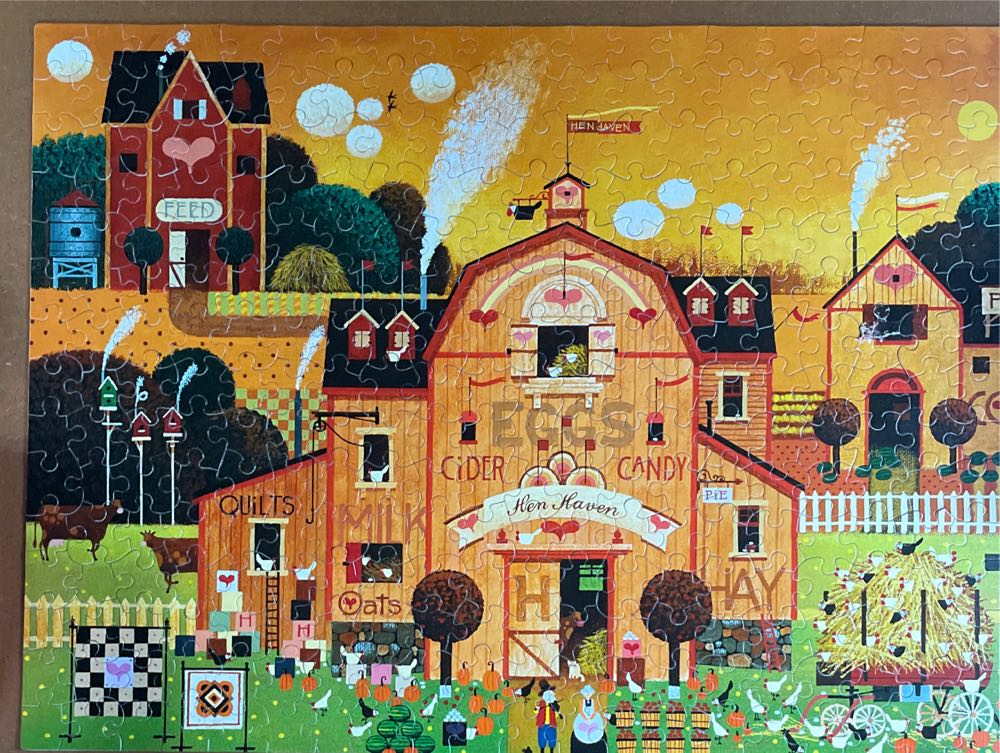 Hen Haven - Ceaco puzzle collectible [Barcode 021081022088] - Main Image 2