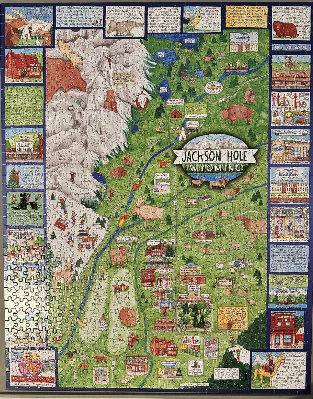 Jackson Hole Wyoming - DONE - White Mountain puzzle collectible - Main Image 2