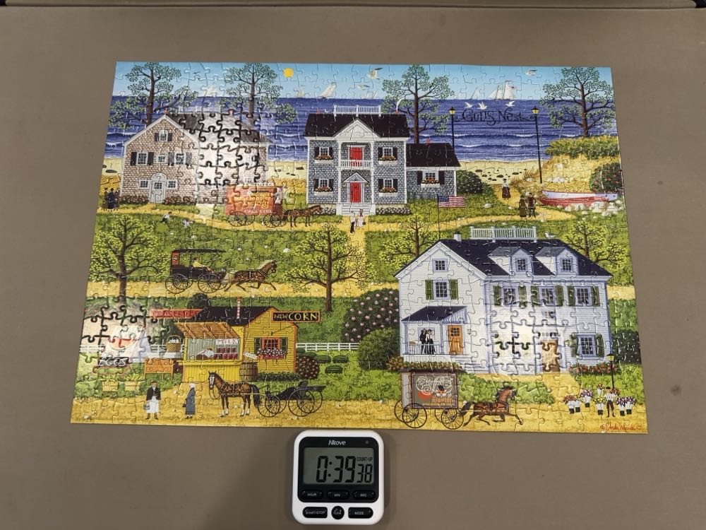 Charles Wysocki: Gulls Nest - Buffalo Games 🇺🇸 puzzle collectible [Barcode 079346370078] - Main Image 2
